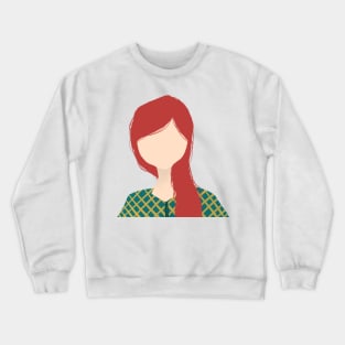 No Face Red Hair Crewneck Sweatshirt